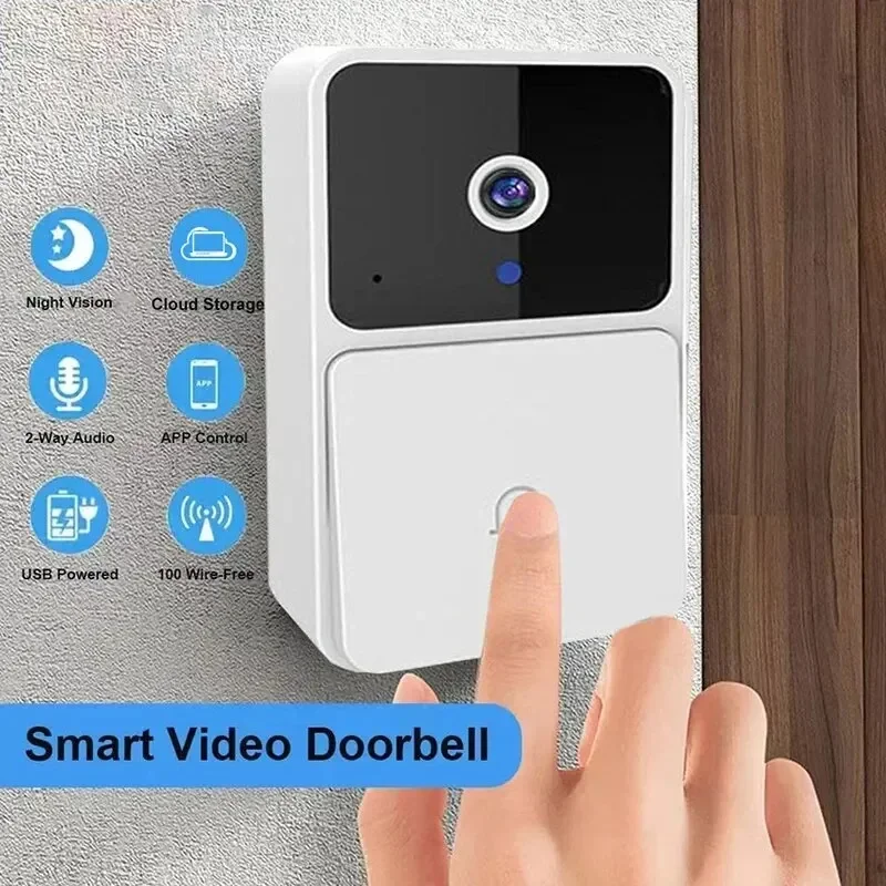 Smart Home Video Doorbell Enhanced Security With Smart Doorbell - Campainha de Vídeo WiFi com App