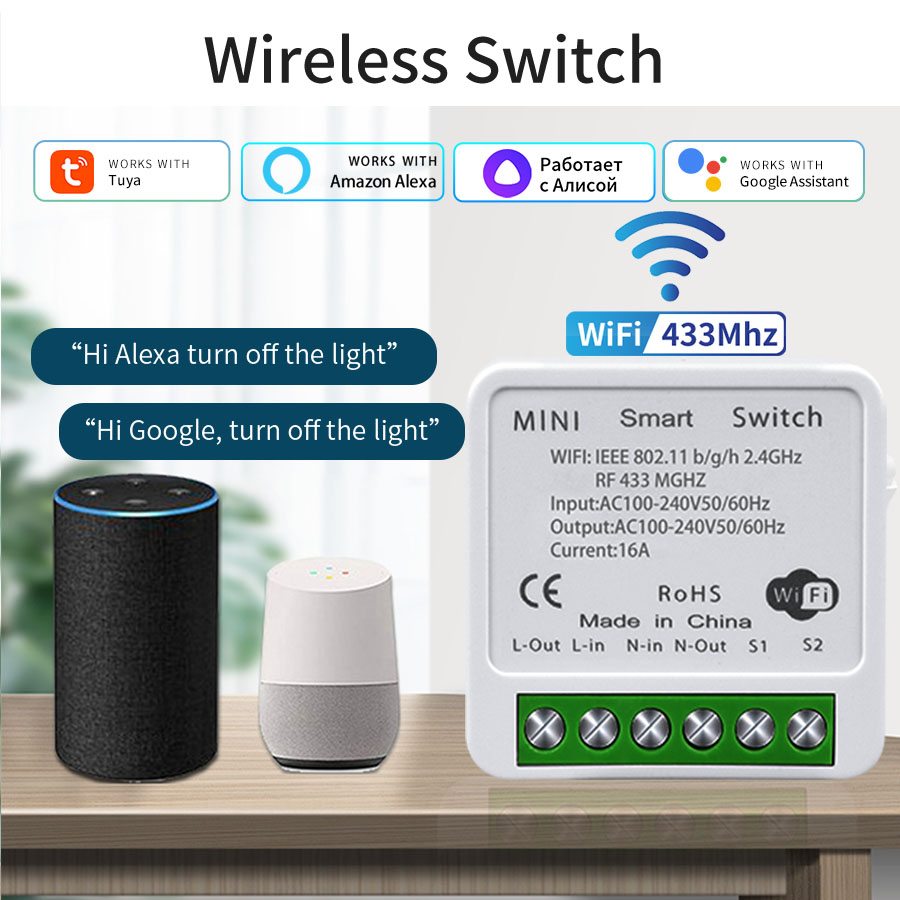 Smart Home Ikea - Interruptor Inteligente WiFi 16A 20A com