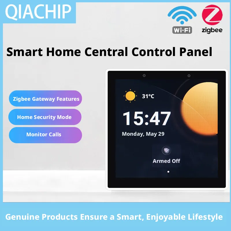 Smart Home Touchscreen Control Panel - Painel de Controle Central Multifuncional Smart