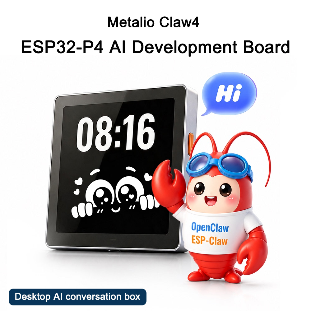 Smart Home Open Source - Terminal Mini AI Metalio Claw4 ESP32-P4