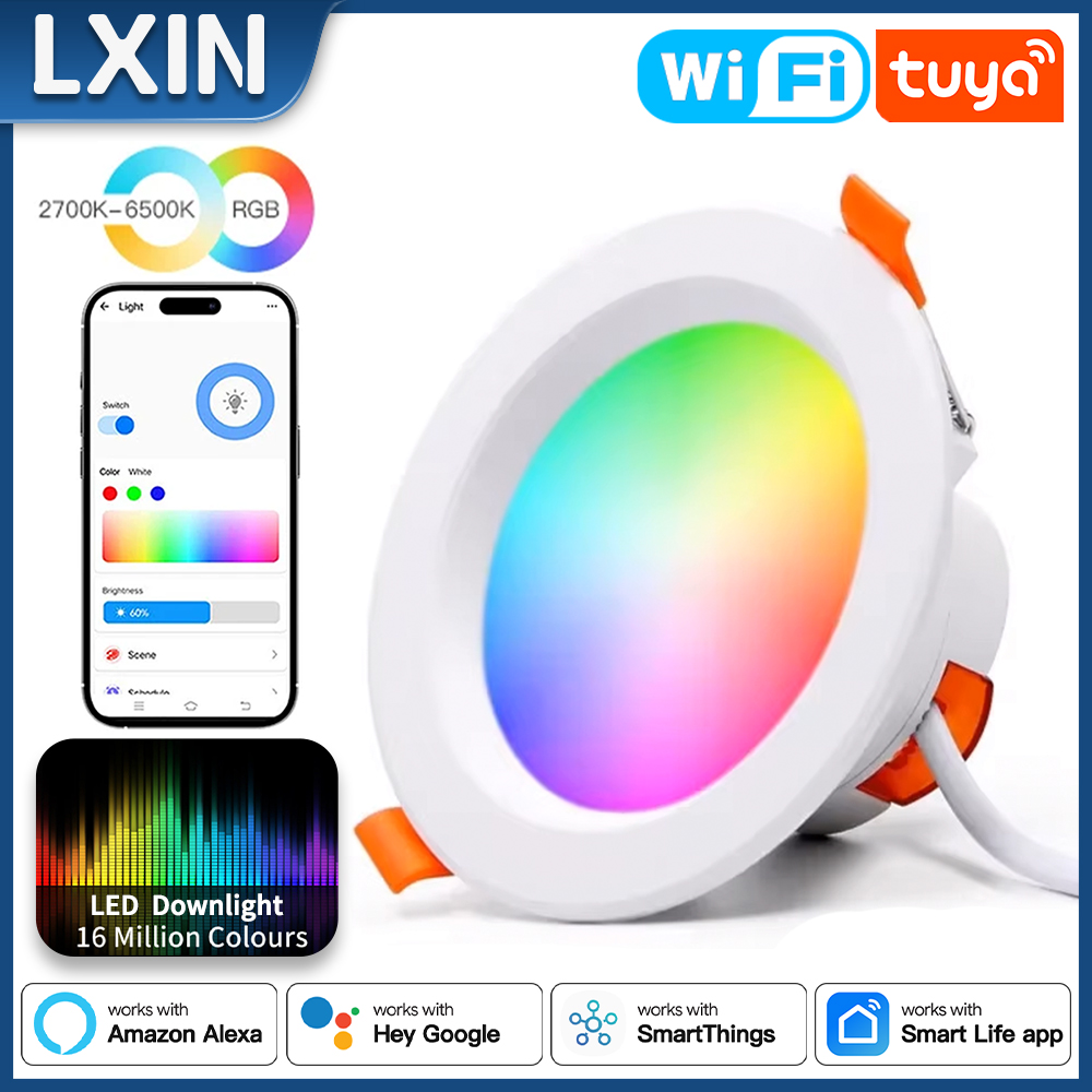 Alexa Compatible Bulb - Luminária de Teto Inteligente Lxin Tuya
