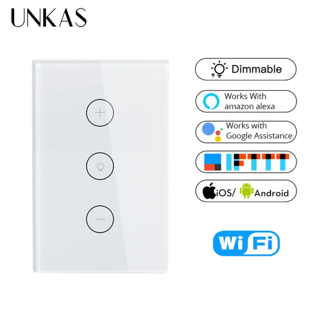 Smart Home Touchscreen Control Panel - Interruptor de Luz Inteligente WiFi UNKAS