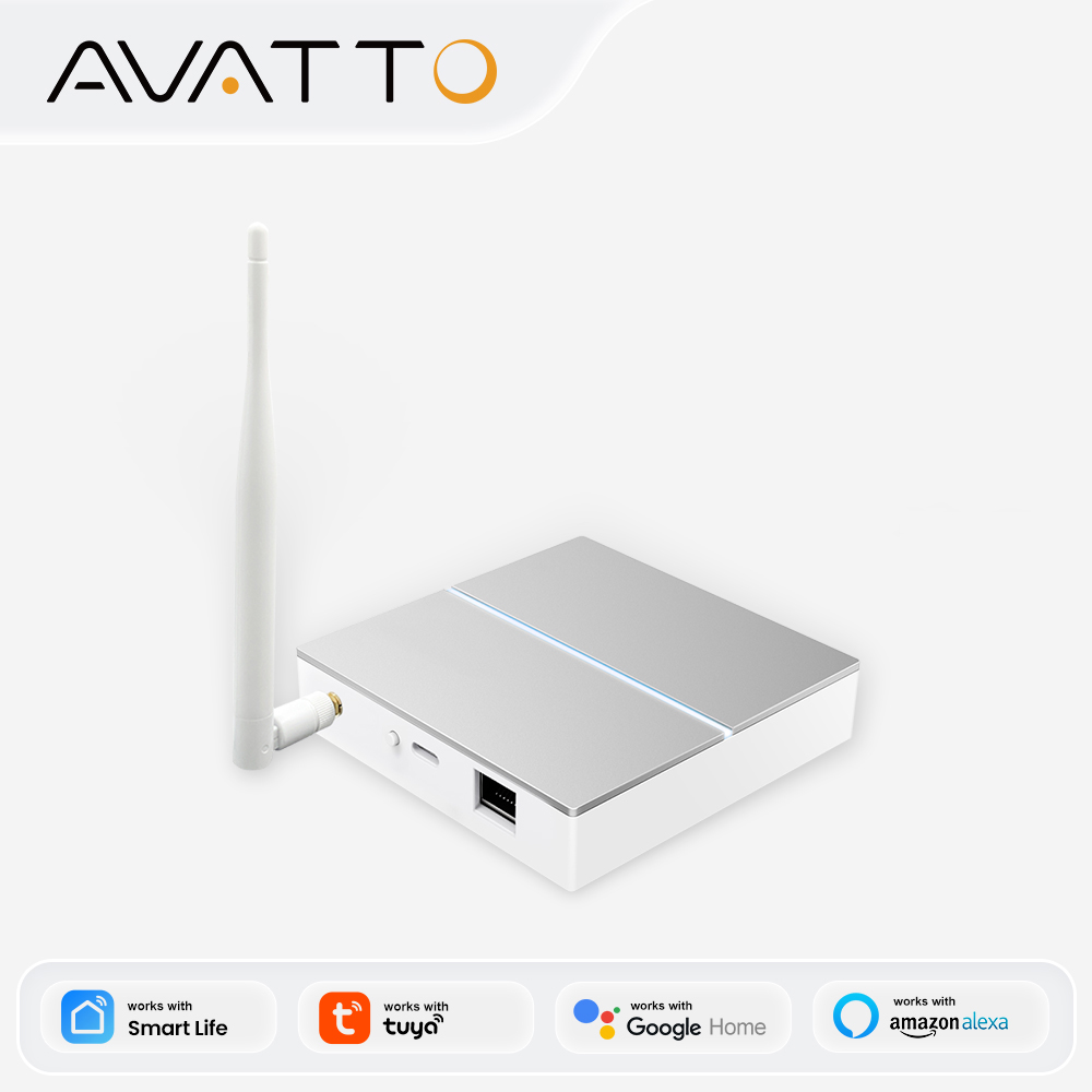 Smart Home Living - AVATTO Tuya ZigBee Gateway com antena