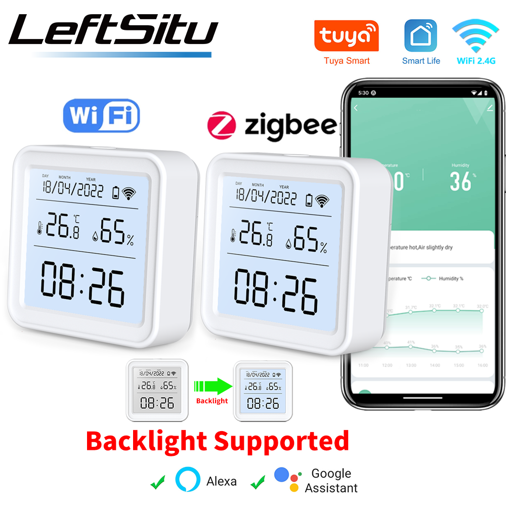 Smart Home Design - Tuya zigbee wifi sensor de umidade