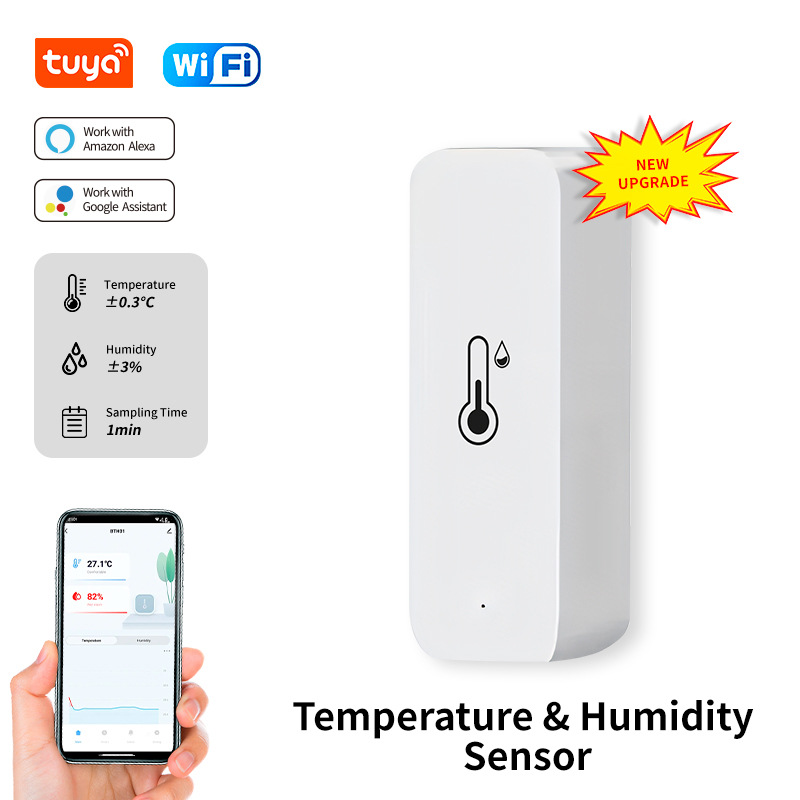 Smart Home Design - Tuya wifi sensor de temperatura e