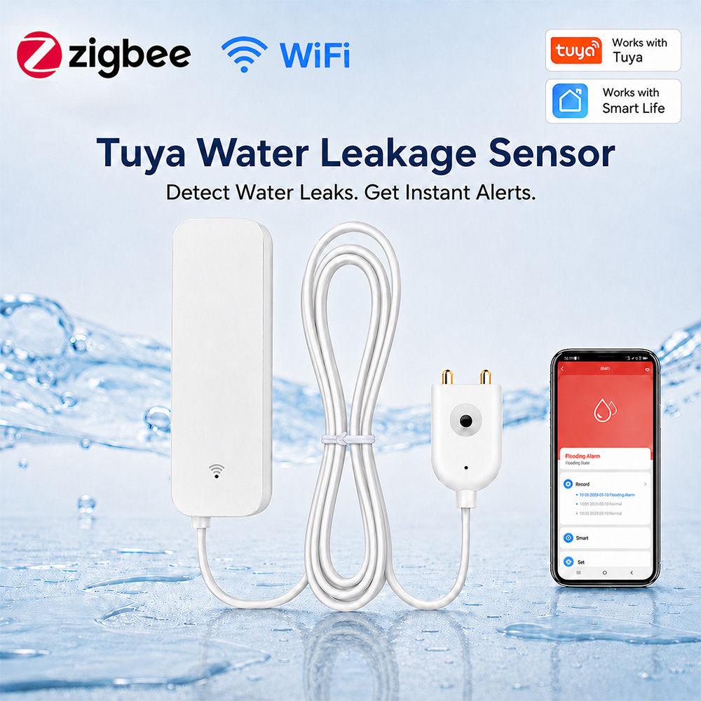 Smart Home Blog - Sensor de Vazamento de Água ZigBee