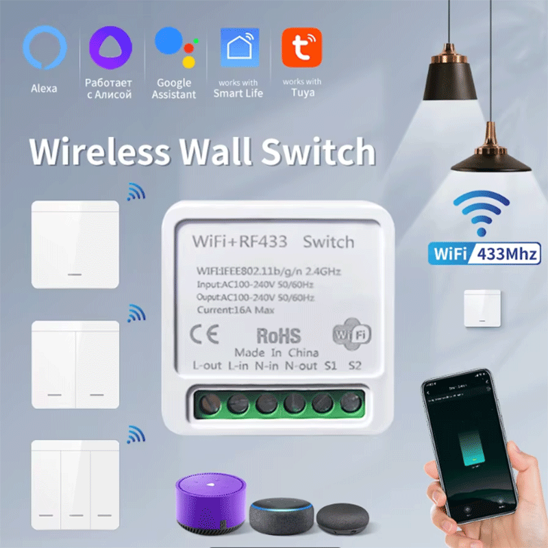 Smart Home Ikea - Interruptor de Luz Inteligente Tuya WiFi