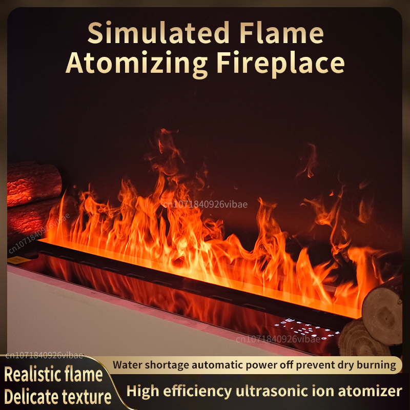 Smart Home Simulation - Lareira 3D Atomizada Inteligente com LED,
