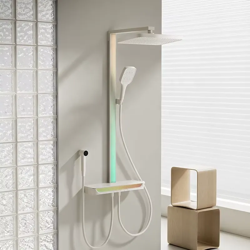 Smart Home In Us - Conjunto de Chuveiro Digital de Latão