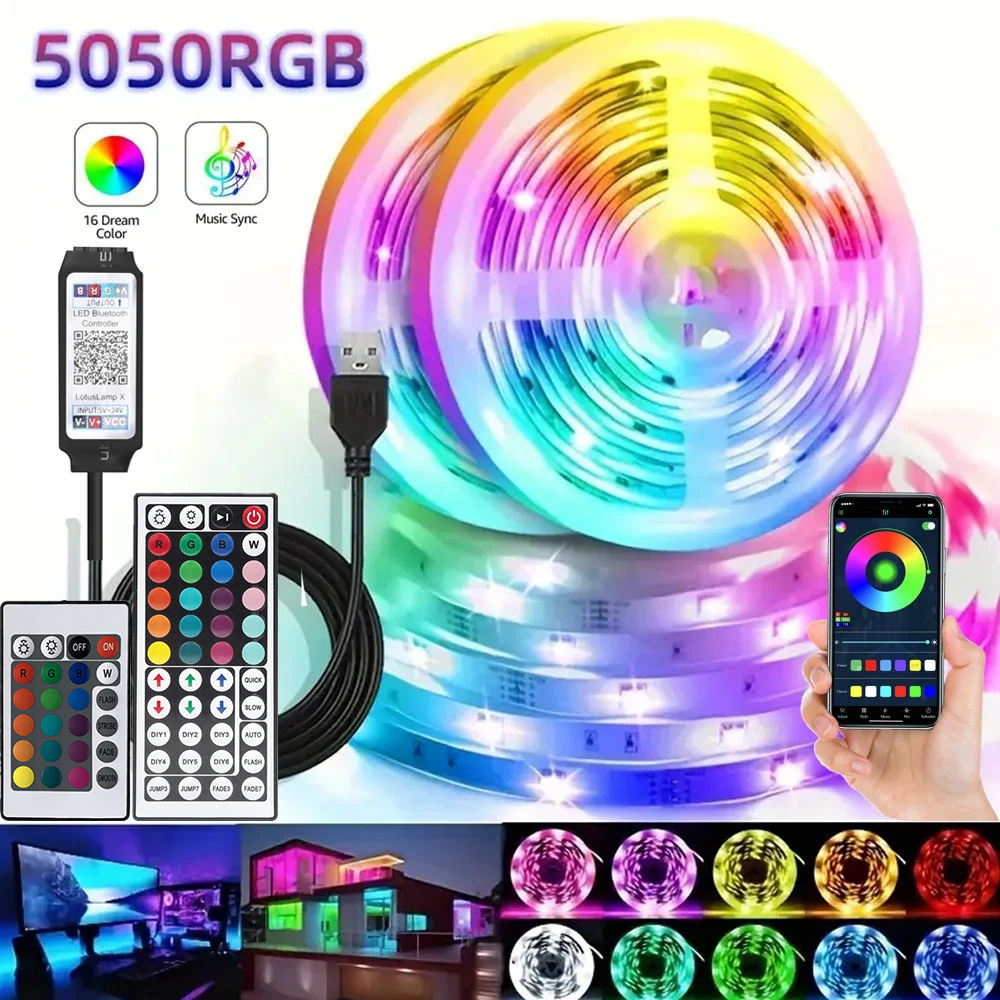 Voice Control Light Bulb - Faixa de luz led rgb inteligente