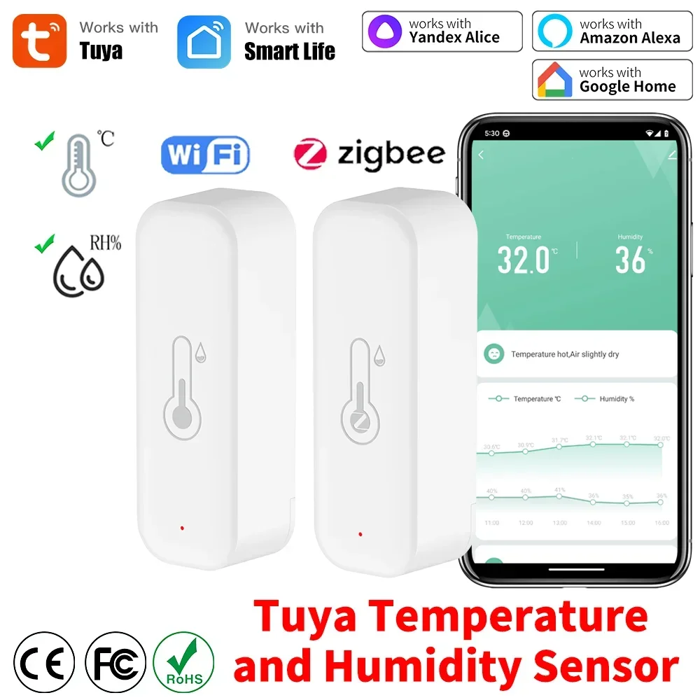 Smart Home Zigbee 3.0 - Tuya wifi zigbee 3.0 temperatura e