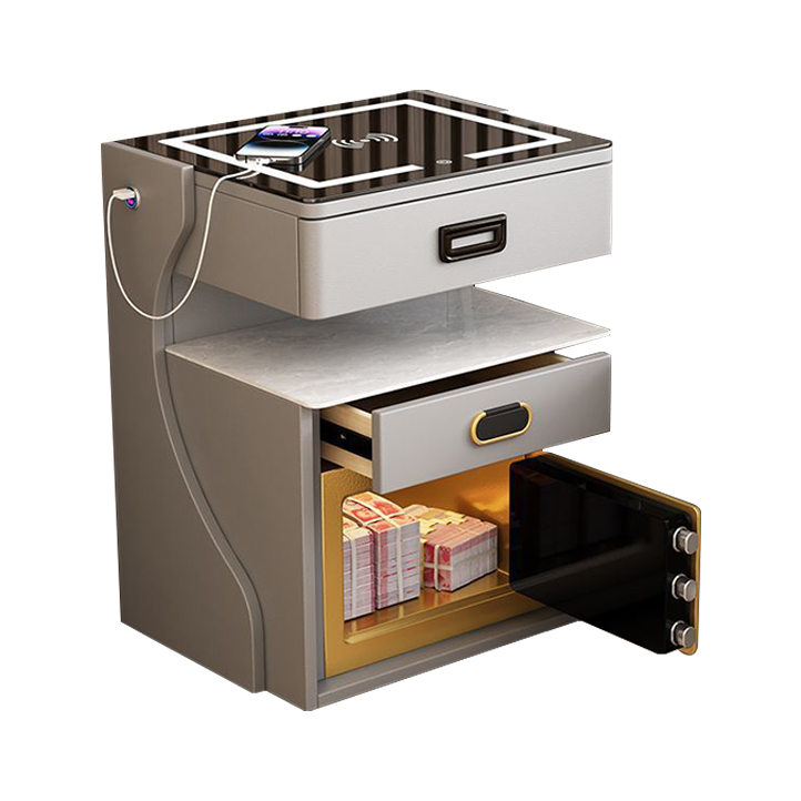 Smart Home Design - Mesa de cabeceira multifuncional inteligente -