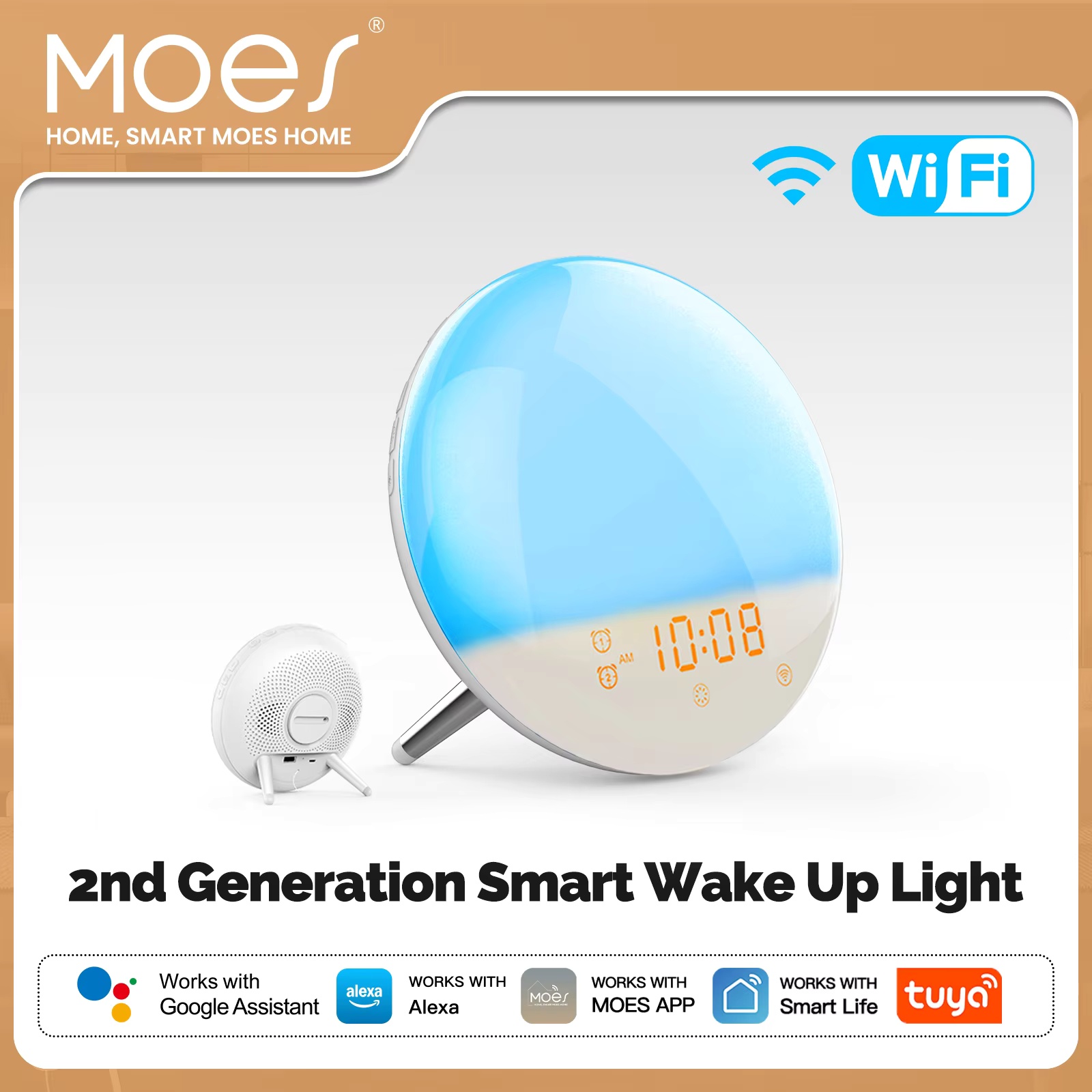 Smart Home Simulation - Despertador Inteligente MOES WiFi com Luz