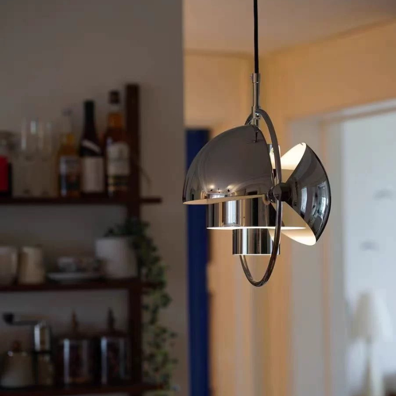 Voice Control Light Bulb - Lustre de capacete rotativo clássico dinamarquês,