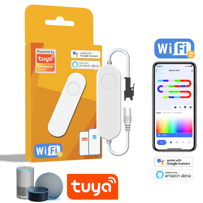 Alexa Compatible Bulb - Controlador endereçável tuya wifi rgbic dimmer