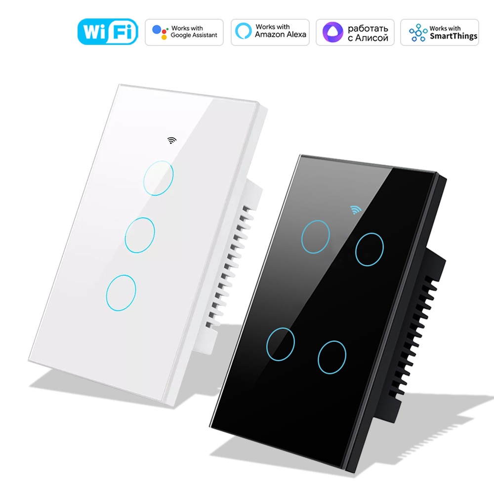 Smart Home Design - Interruptor de Luz Inteligente Wi-Fi+Bluetooth com