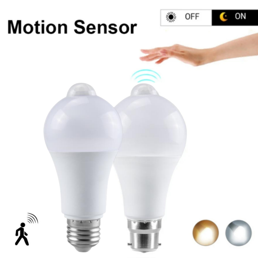 Voice Control Light Bulb - Lâmpada led com sensor de movimento