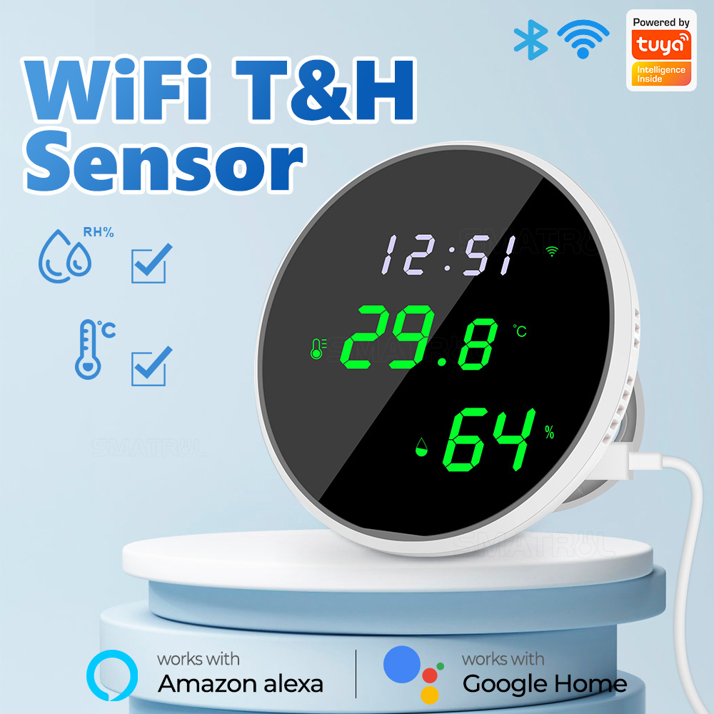 Smart Home Design - Tuya usb inteligente sensor de umidade