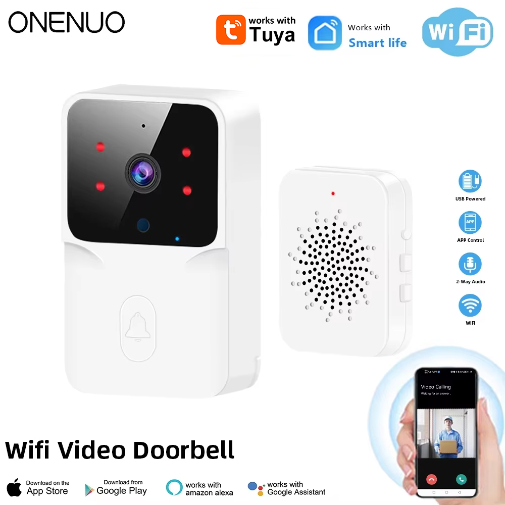 Smart Home Video Doorbell Enhanced Security With Smart Doorbell - Tuya wi fi vídeo campainha sem