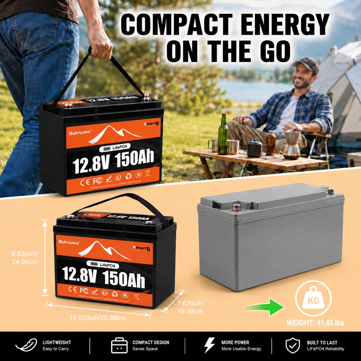 Bateria de Lítio LiFePO4 Buknu - Smart Home Energy avaliação e preço