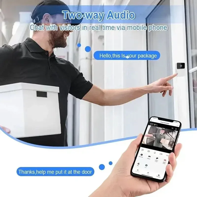Campainha de Vídeo WiFi com Ap - Smart Home Video Doorbell Enhanced Security With Smart Doorbell avaliação e preço