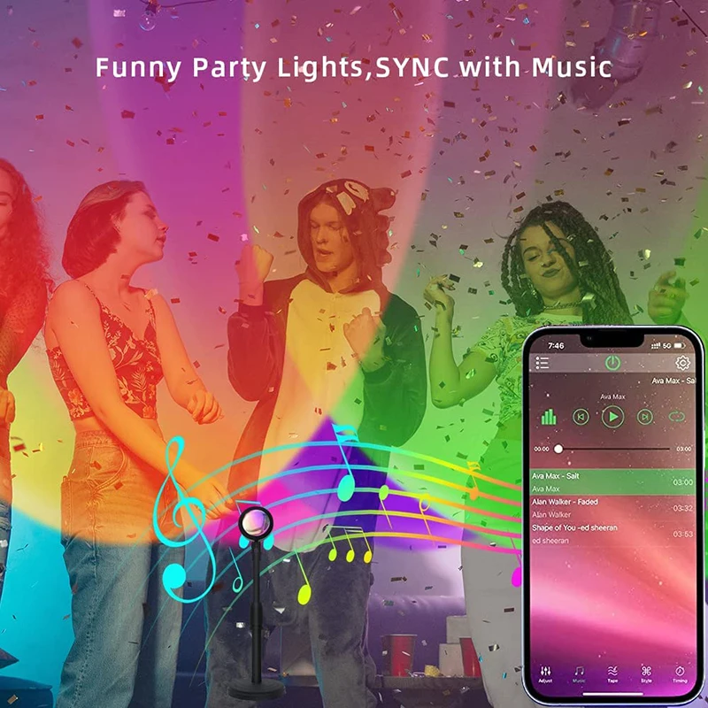 Smart LED Sunset Lamp, Lâmpada - Smart Home Design avaliação e preço