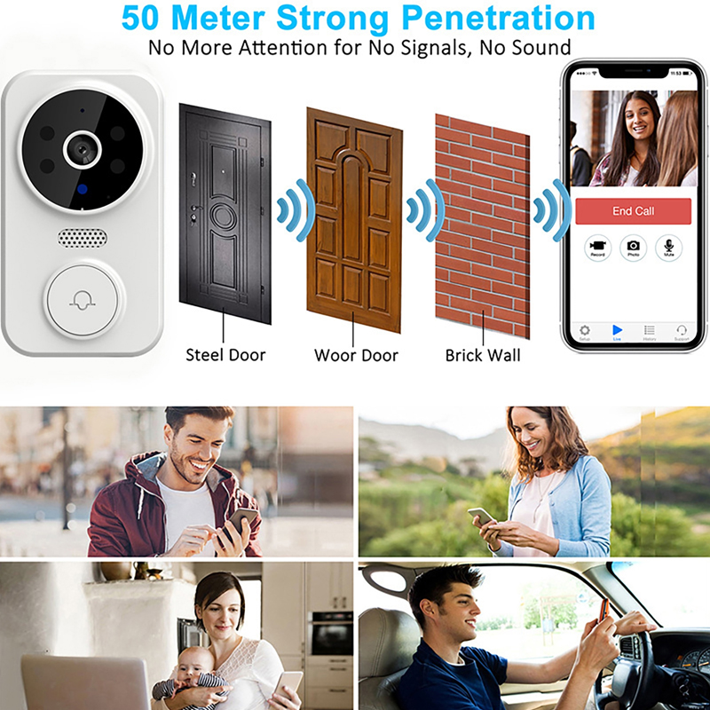 Wi fi inteligente vídeo campai - Smart Home Video Doorbell Enhanced Security With Smart Doorbell avaliação e preço