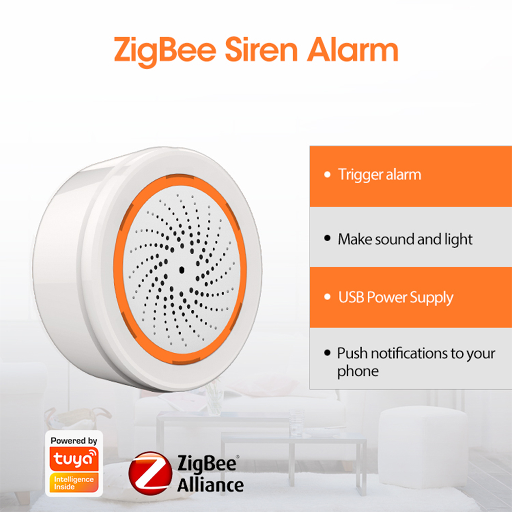Coolcam tuya zigbee sirene int - Smart Home Living avaliação e preço