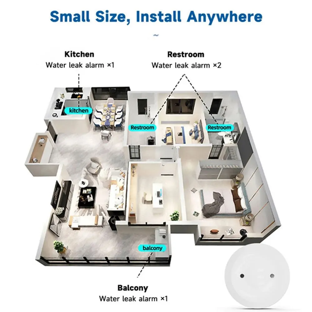 Sensor Inteligente de Vazament - Smart Home Zigbee 3.0 avaliação e preço