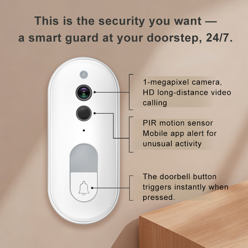 Campainha de Vídeo Inteligente - Smart Home Video Doorbell Enhanced Security With Smart Doorbell avaliação e preço