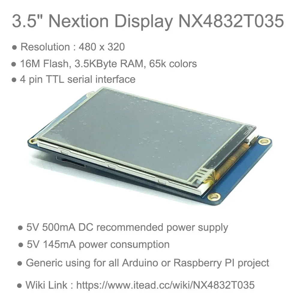 Display Touch HMI Nextion 3.5