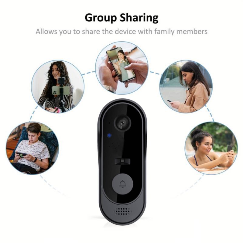 Tuya wi fi câmera campainha hd - Smart Home Video Doorbell Enhanced Security With Smart Doorbell avaliação e preço