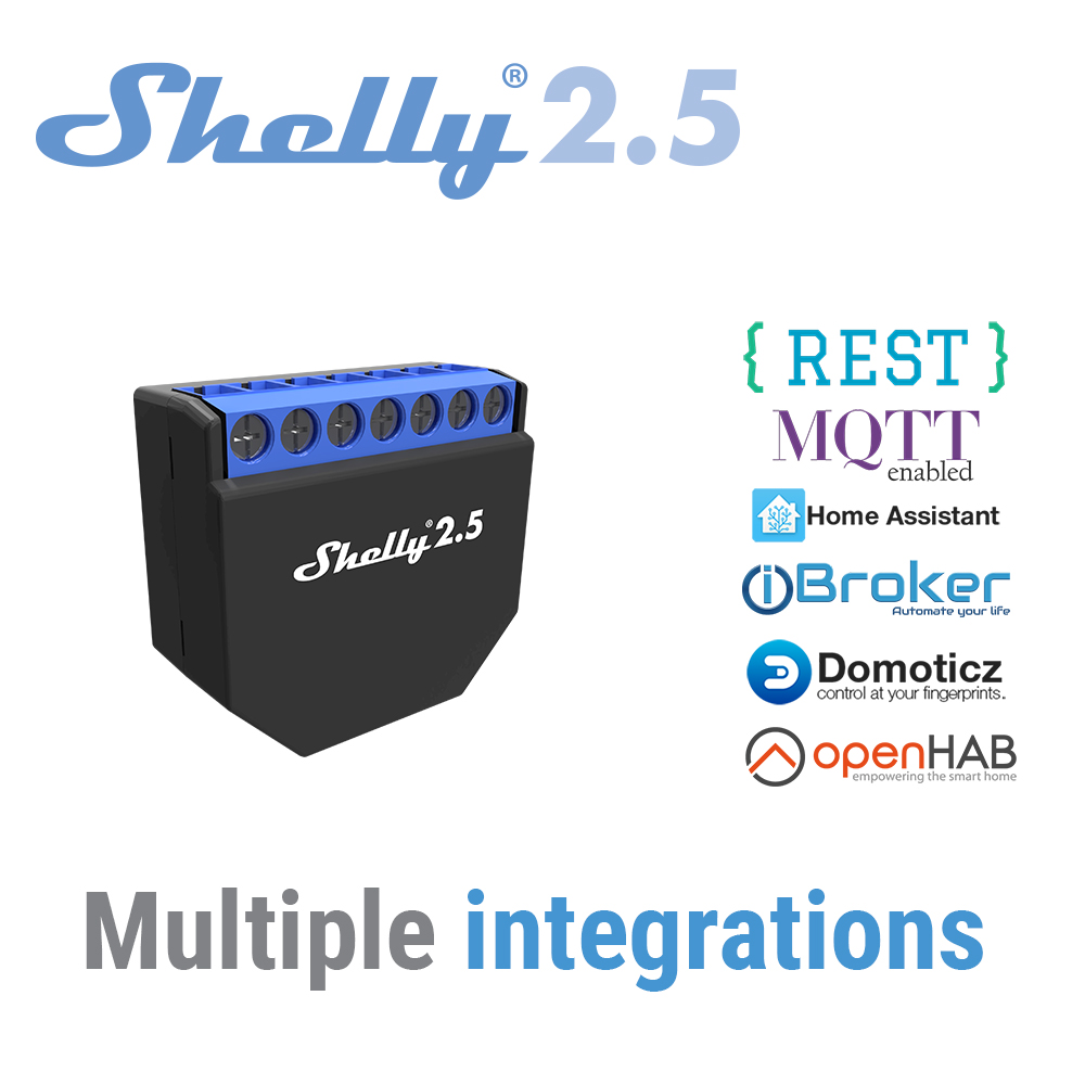 Shelly 2.5 Smart Home Duplo Re - Smart Home Open Source avaliação e preço
