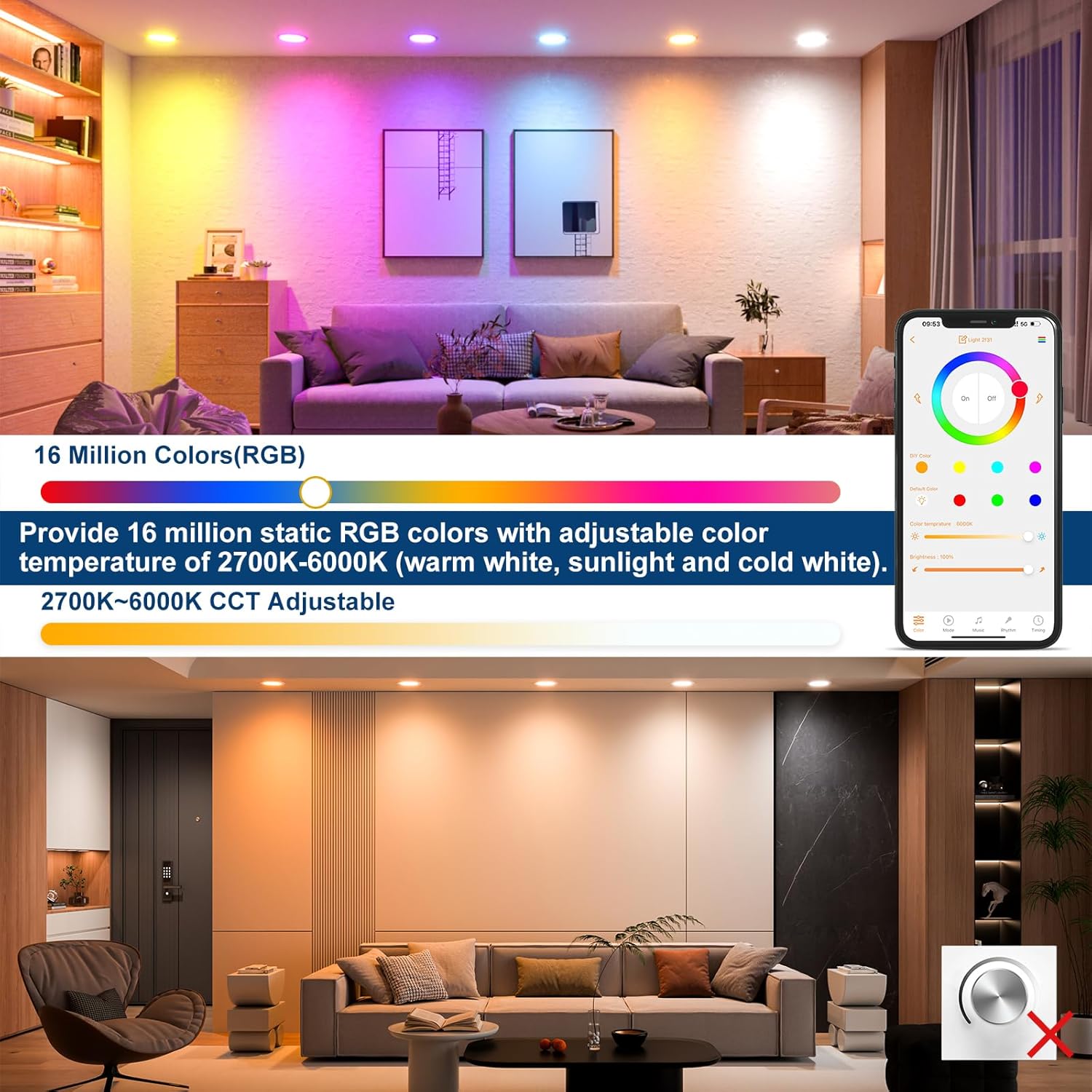 1-10PCS Luminária de Teto LED  - Alexa Compatible Bulb avaliação e preço
