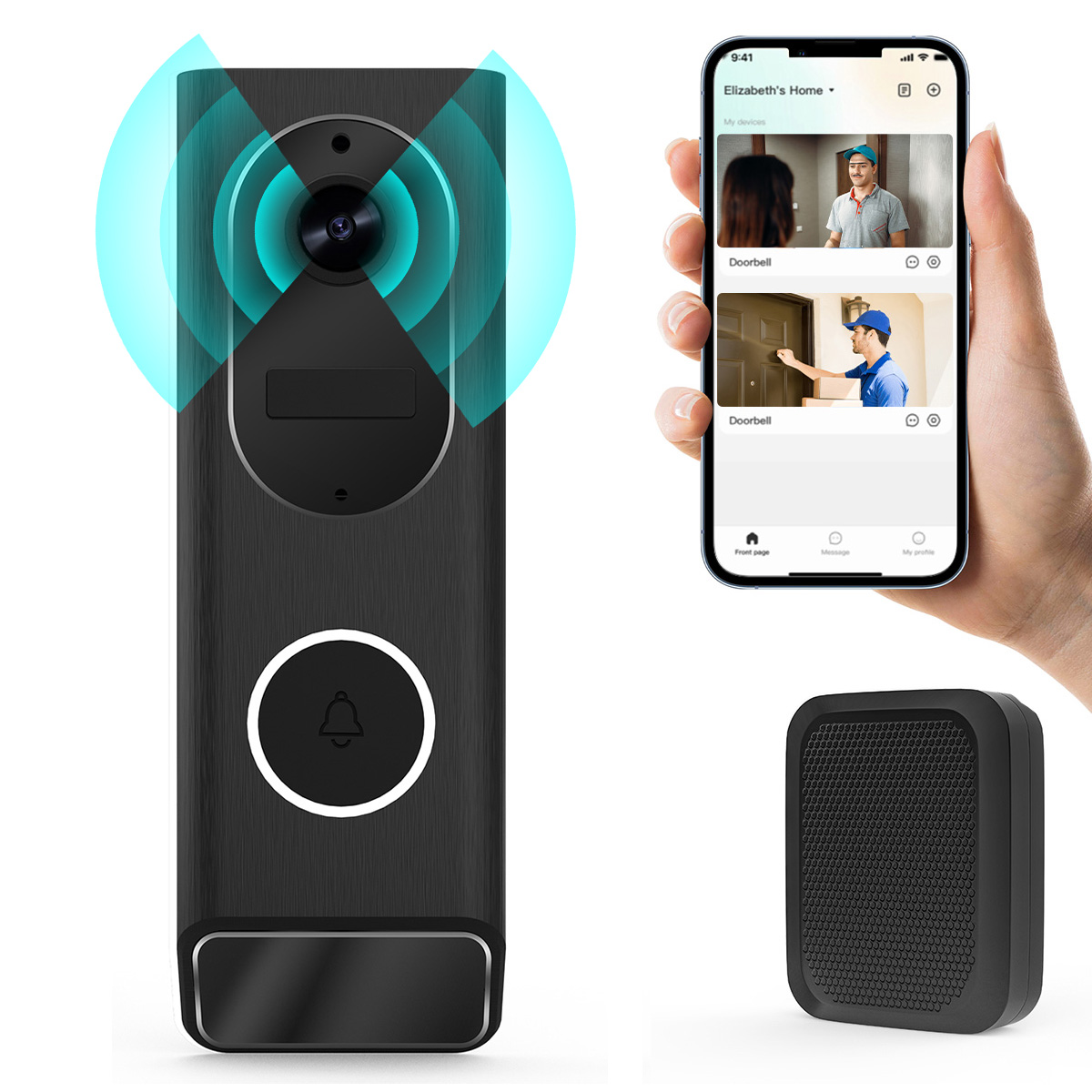 Campainha de vídeo sem fio S7, - Smart Home Video Doorbell Enhanced Security With Smart Doorbell avaliação e preço