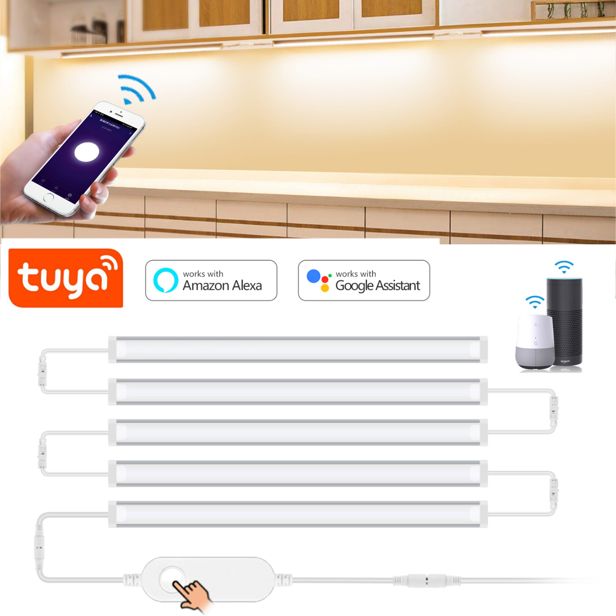 1-5 pces cozinha tuya intelige - Alexa Compatible Bulb avaliação e preço