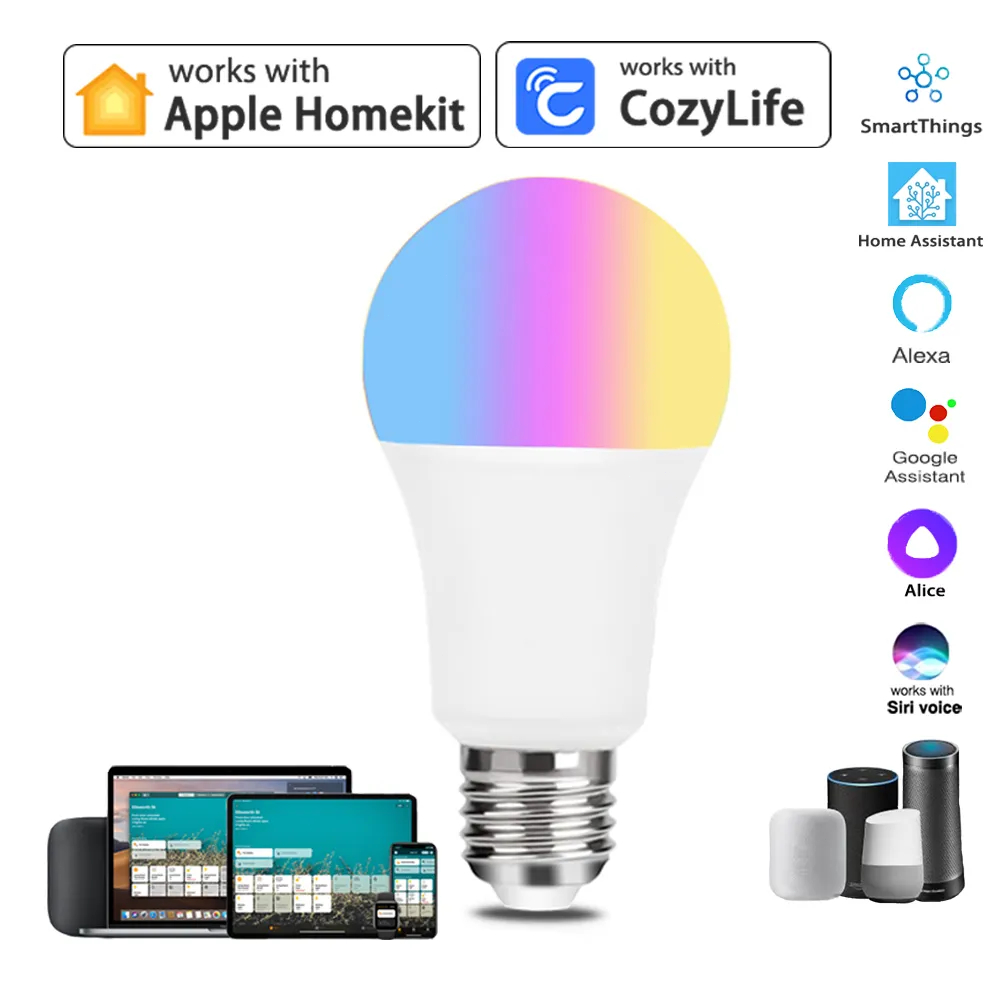 9w wifi homekit lâmpada de luz - Alexa Compatible Bulb avaliação e preço