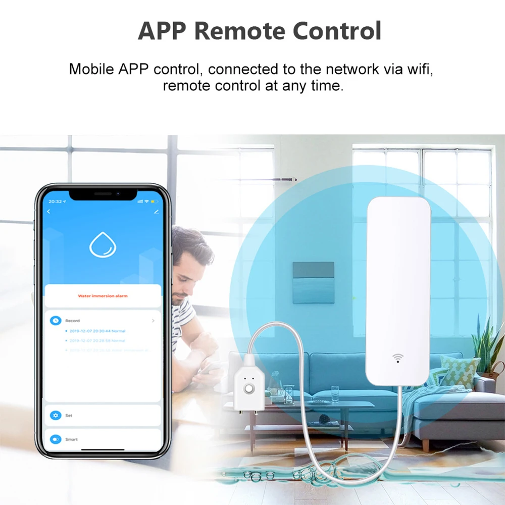 Tuya wifi zigbee sensor de águ - Smart Home Blog avaliação e preço