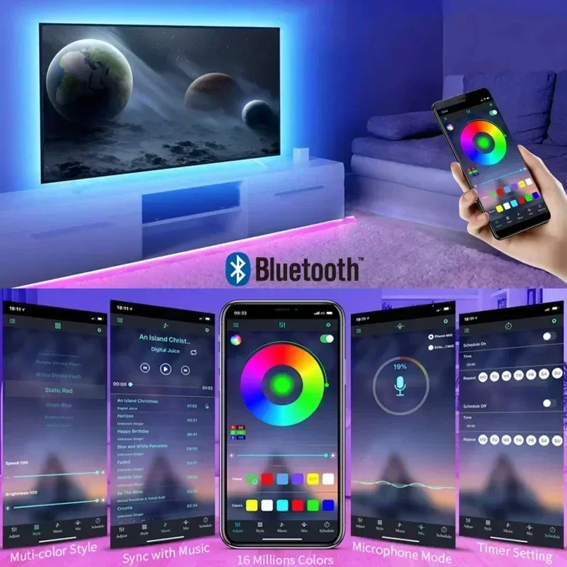 Faixa de luz led rgb inteligen - Voice Control Light Bulb avaliação e preço