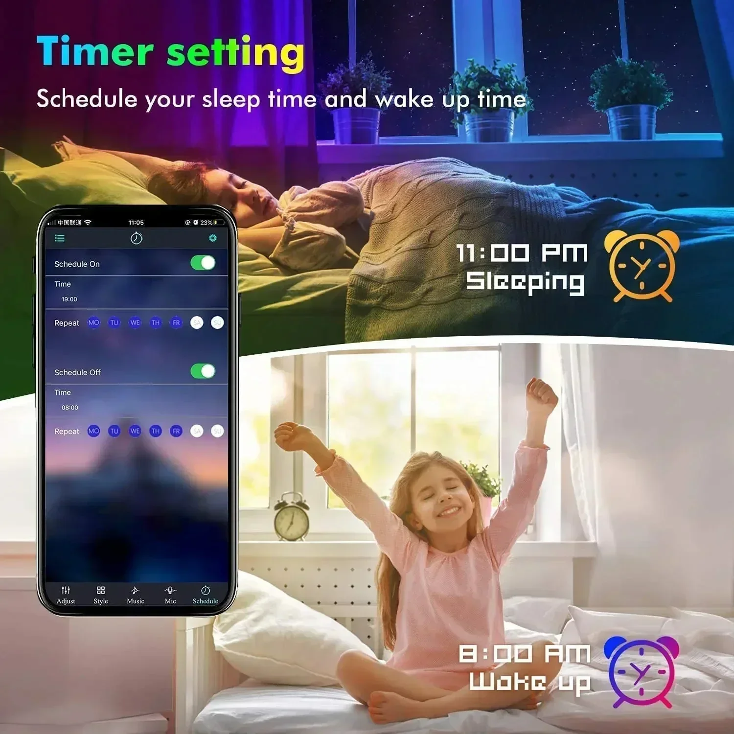 Faixa de luz led rgb inteligen - Voice Control Light Bulb avaliação e preço