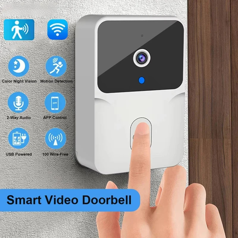 Campainha de Vídeo WiFi Inteli - Smart Home Video Doorbell Enhanced Security With Smart Doorbell avaliação e preço