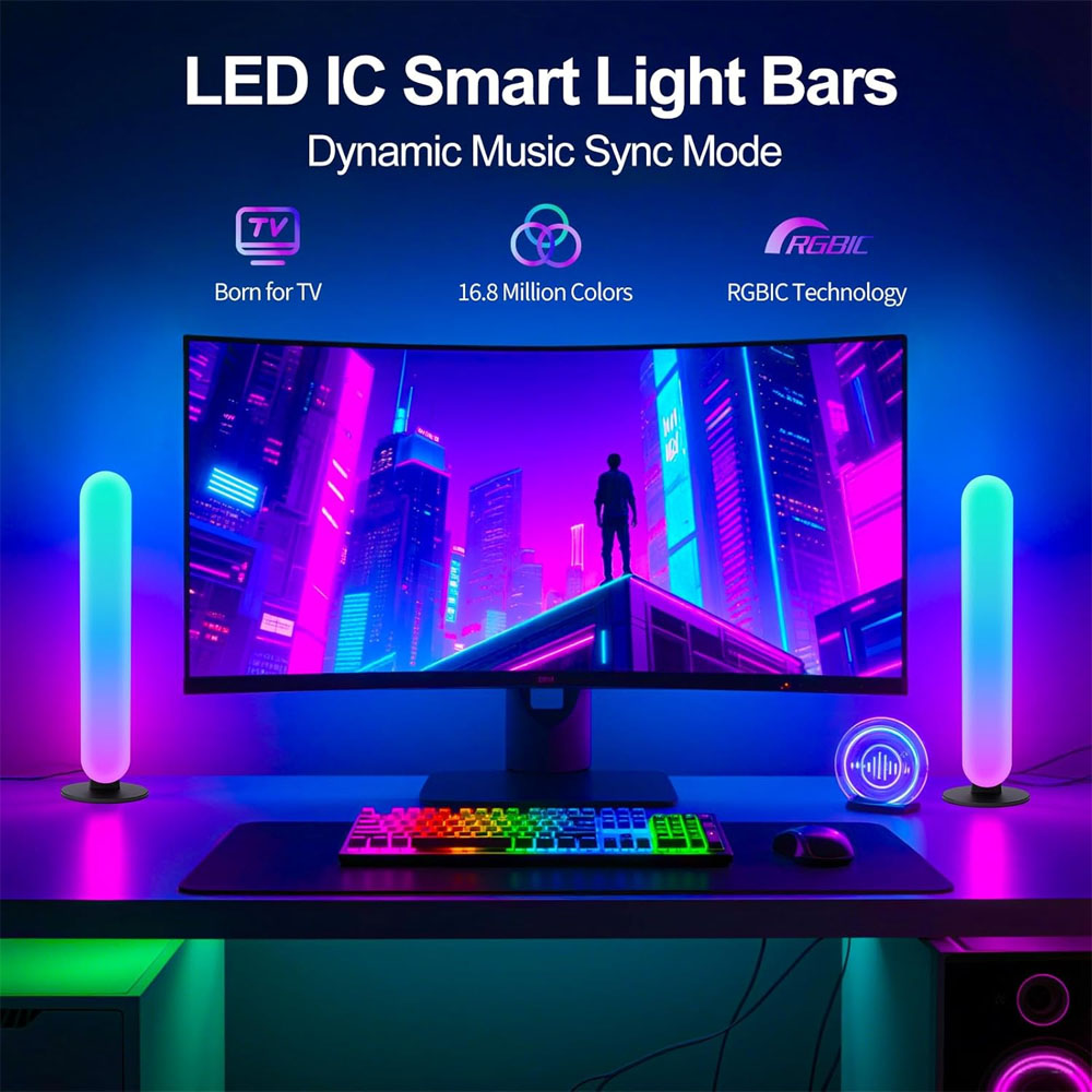 Barra de luz LED inteligente d - Voice Control Light Bulb avaliação e preço