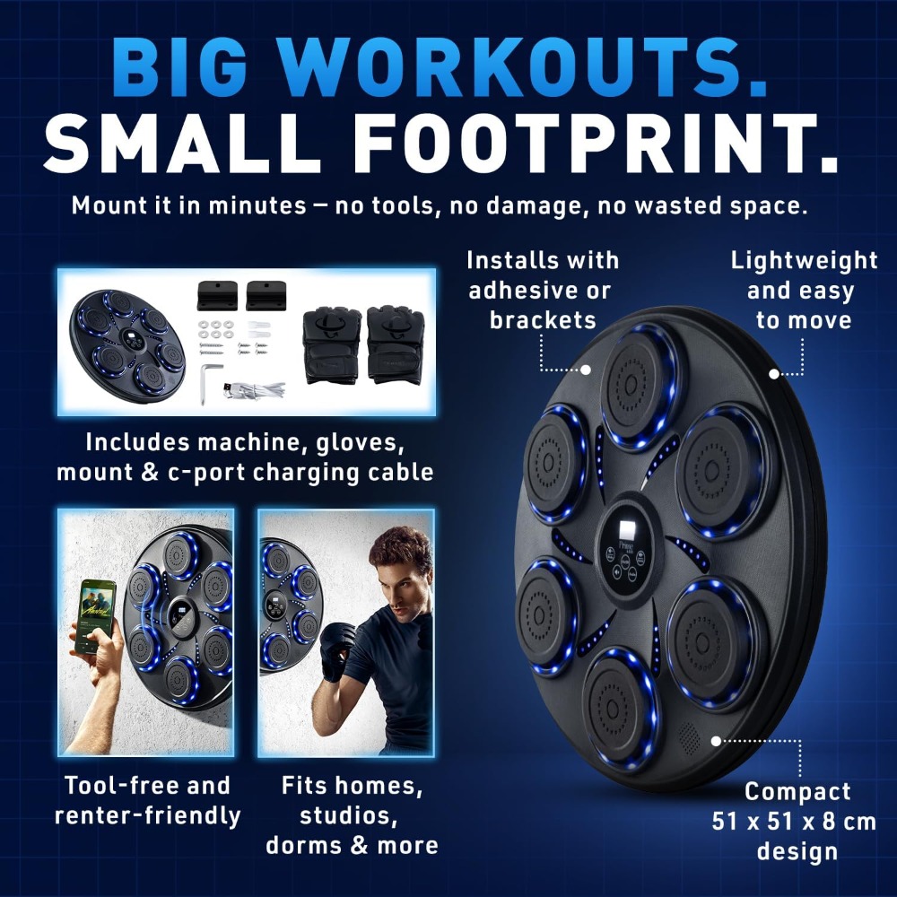 Máquina de Boxe Musical Inteli - Smart Home Gym avaliação e preço