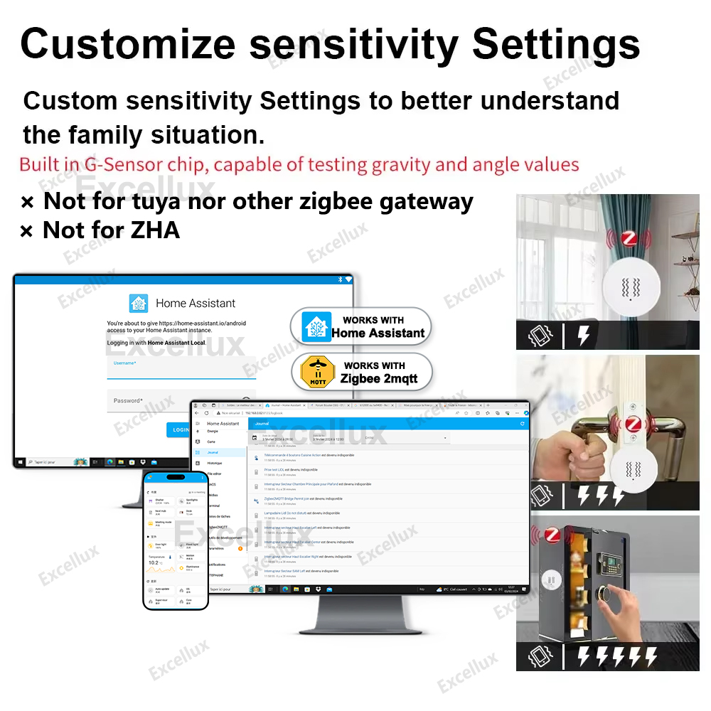 Zigbee 3.0 sensor de vibração  - Smart Home Zigbee 3.0 avaliação e preço