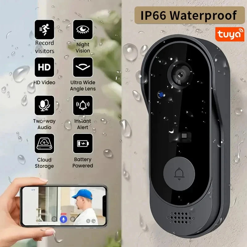 Campainha de Vídeo Inteligente - Smart Home Video Doorbell Enhanced Security With Smart Doorbell avaliação e preço