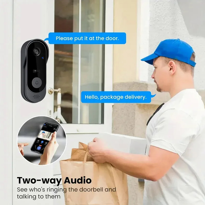 Campainha de Vídeo Inteligente - Smart Home Video Doorbell Enhanced Security With Smart Doorbell avaliação e preço