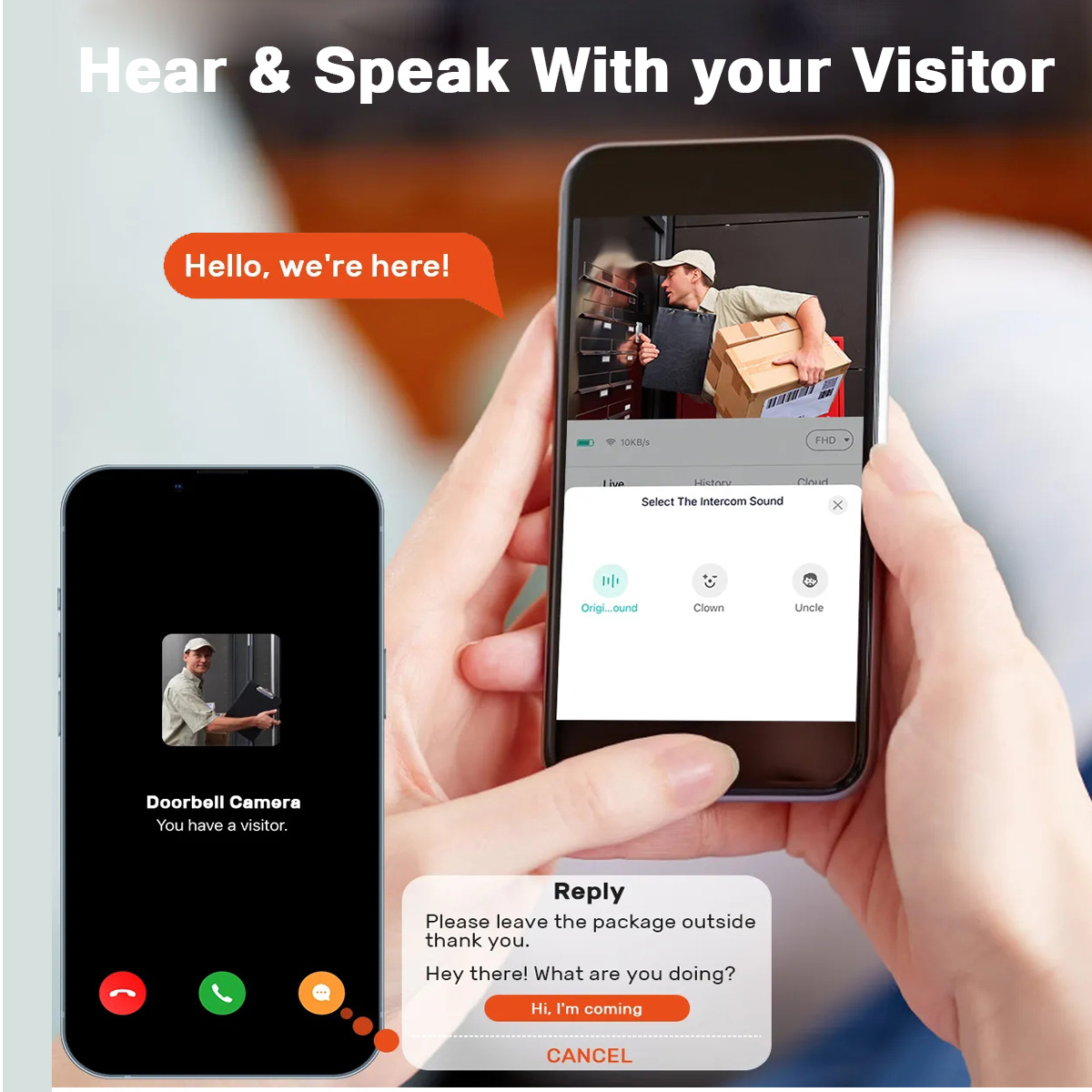 Campainha de Vídeo Inteligente - Smart Home Video Doorbell Enhanced Security With Smart Doorbell avaliação e preço